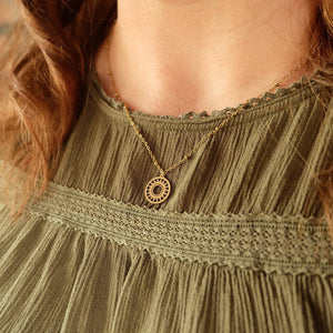 Augusta Jewellery - Gold Mandala Necklace