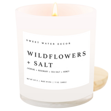 Load image into Gallery viewer, Wildflowers and Salt 11 oz Soy Candle
