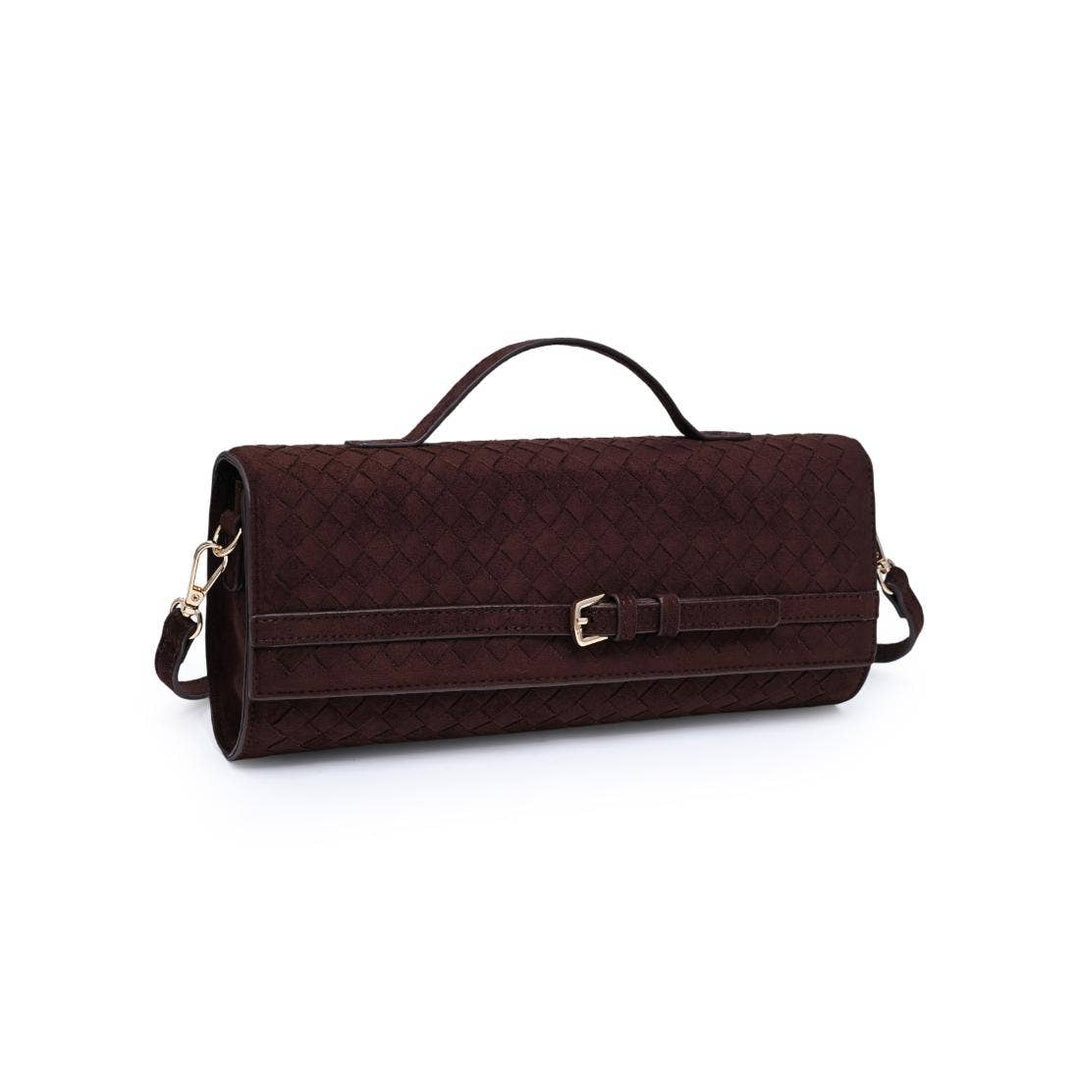 Emerson Woven Faux Suede Crossbody Bag