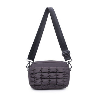 Sol and Selene - Inspiration - Quilted Puffer Nylon Crossbody: Black