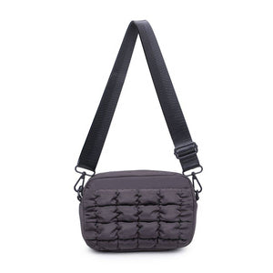 Sol and Selene - Inspiration - Quilted Puffer Nylon Crossbody: Black