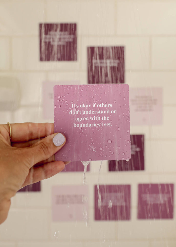 Shower Affirmation™  Display Cards - Boundaries