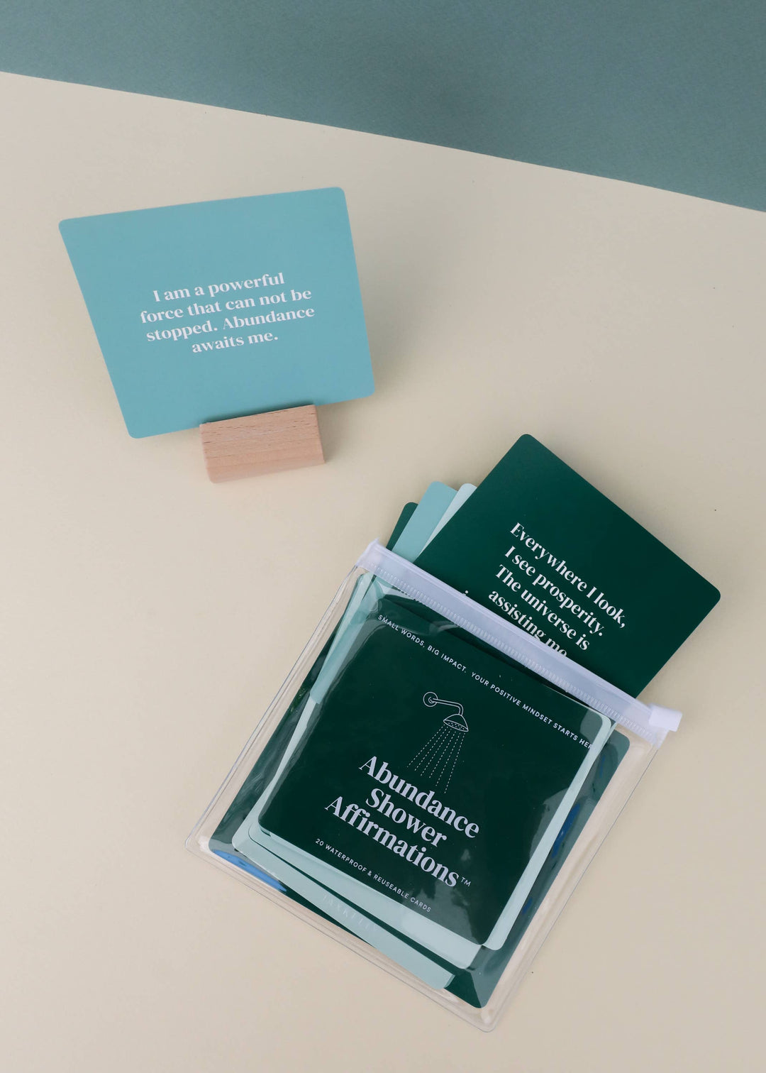 Shower Affirmation™ Display Cards - Abundance
