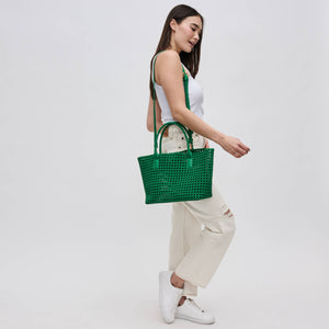 Sol and Selene - Solstice - Medium  Hand Woven Knot Tote: Nude