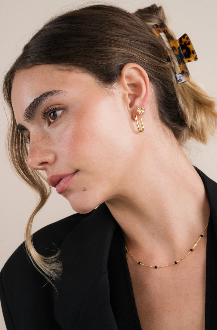 Petite Gold Knot Earrings
