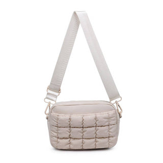 Sol and Selene - Inspiration - Quilted Puffer Nylon Crossbody: Black