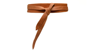 Midi Wrap Belt - Cognac