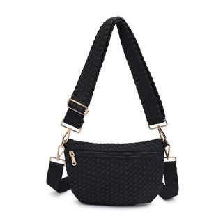 Sol and Selene - Ethereal - Woven Sustainable Crossbody: Black