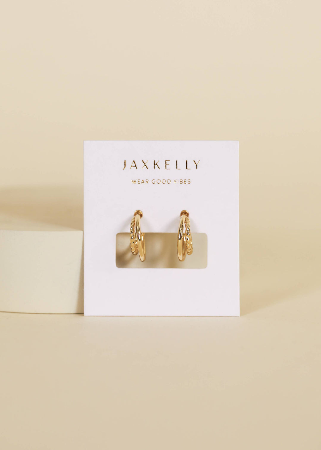 Gold Hoop - Double - Earrings