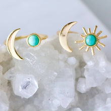 Load image into Gallery viewer, Mesa Blue - Amazonite Sun and Moon Ring: Sun ring
