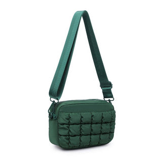 Sol and Selene - Inspiration - Quilted Puffer Nylon Crossbody: Black