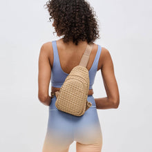 Load image into Gallery viewer, Sol and Selene - Beyond The Horizon - Woven Neoprene Sling Backpack: Bone
