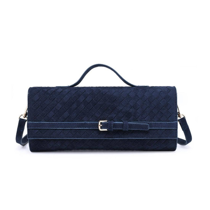 Emerson Woven Faux Suede Crossbody Bag
