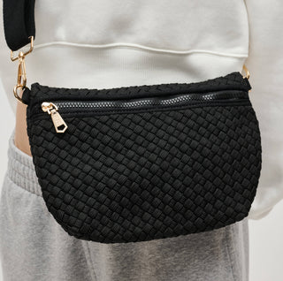 Sol and Selene - Ethereal - Woven Sustainable Crossbody: Black