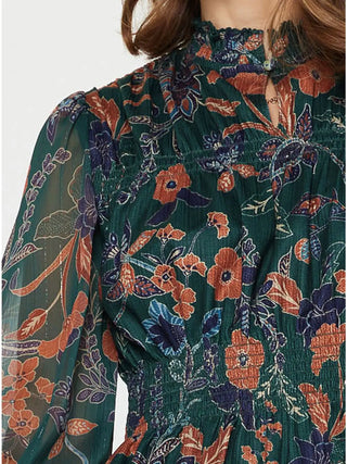 Floral Knit Peplum Top