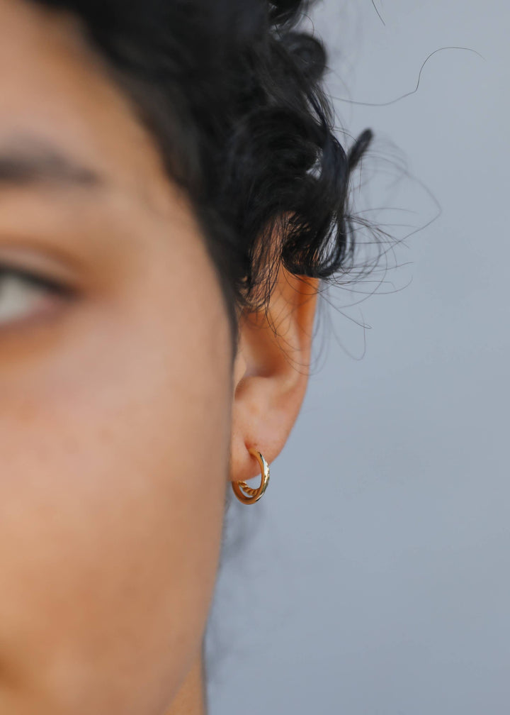 Gold Hoop - Double - Earrings