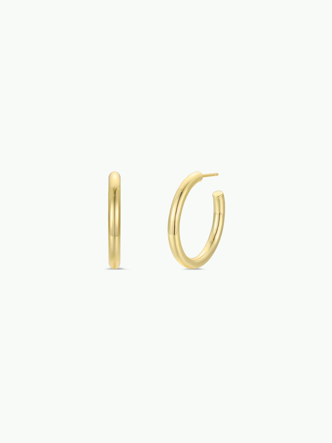 Everyday Gold Hoop Earrings - Medium