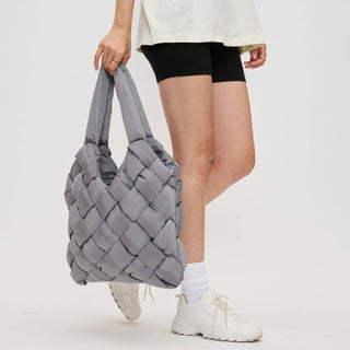 Sol and Selene - Illumine Woven Nylon Tote: Cream