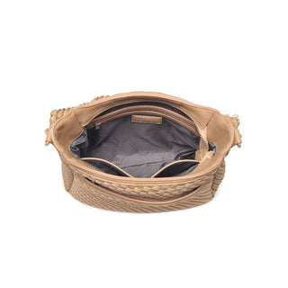 Sol and Selene - Kismet - Woven Neoprene Crossbody: Nude
