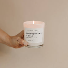 Load image into Gallery viewer, Wildflowers and Salt 11 oz Soy Candle
