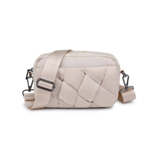 Sol and Selene - Inspiration - Braided Woven Nylon Crossbody: Salmon