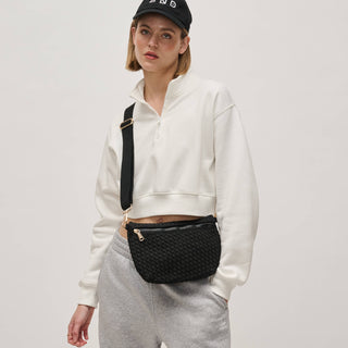 Sol and Selene - Ethereal - Woven Sustainable Crossbody: Black