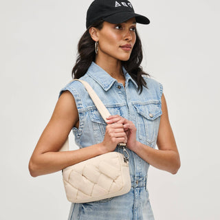 Sol and Selene - Inspiration - Braided Woven Nylon Crossbody: Salmon