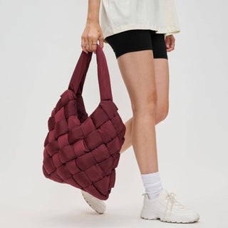 Sol and Selene - Illumine Woven Nylon Tote: Cream