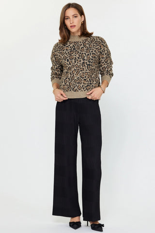Leopard Jacquard Sweater