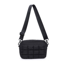 Load image into Gallery viewer, Sol and Selene - Inspiration - Quilted Puffer Nylon Crossbody: Black
