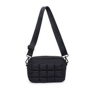 Sol and Selene - Inspiration - Quilted Puffer Nylon Crossbody: Black