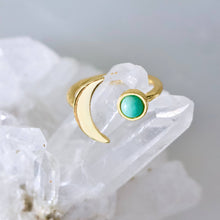 Load image into Gallery viewer, Mesa Blue - Amazonite Sun and Moon Ring: Sun ring
