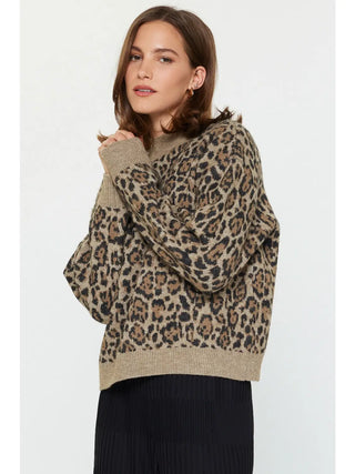 Leopard Jacquard Sweater