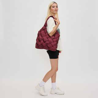 Sol and Selene - Illumine Woven Nylon Tote: Cream