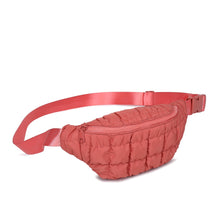 Load image into Gallery viewer, Sol and Selene - Resurgence - Quilted Puffer Nylon Belt Bag: Ivory
