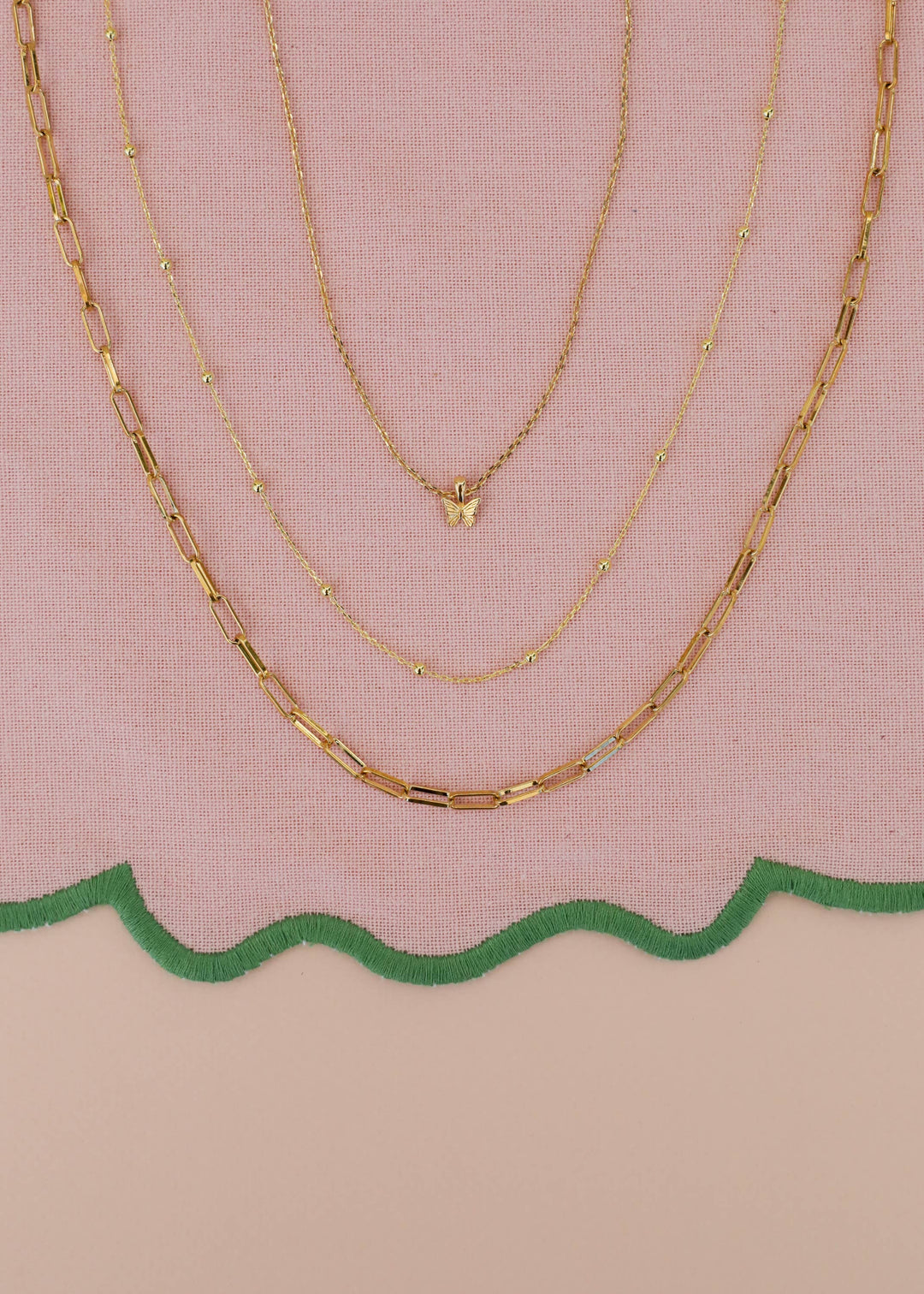 Gold Ball Necklace - 18k Gold Plating