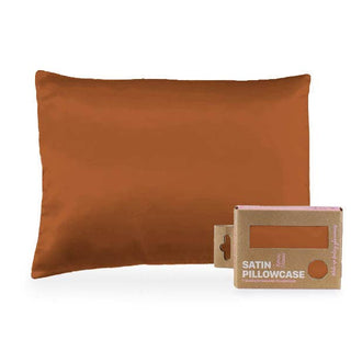 Morning Glamour - Single STD/Queen Satin Pillowcase - Eco-Friendly Pkg : TAUPE