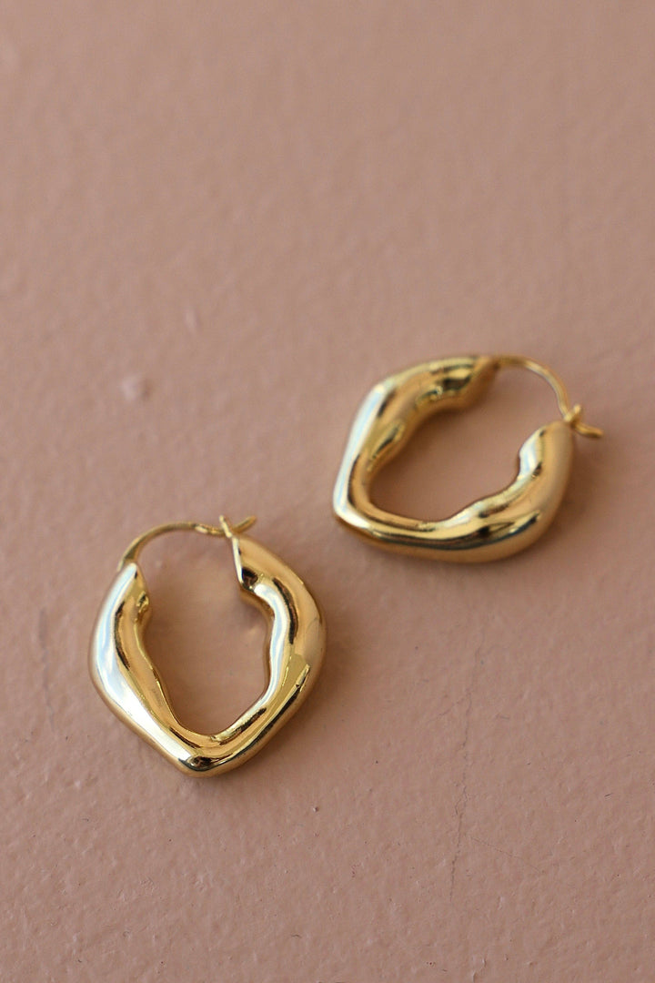 Organic Gold Hoops