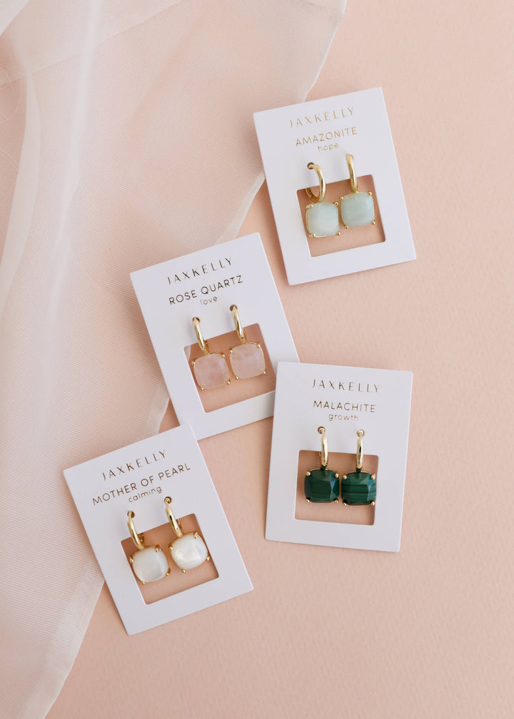 Gemstone Mini Drop - Malachite
