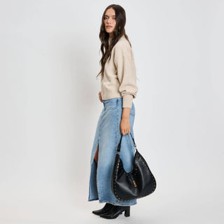 Olivia Hobo Handbag: Black