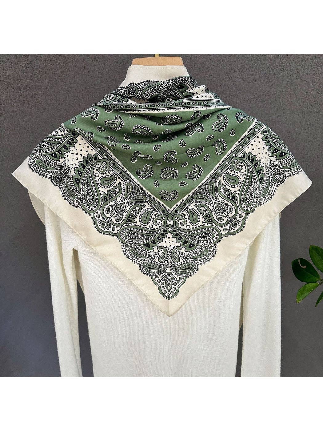 Vibrant Paisley Triangle Bandana