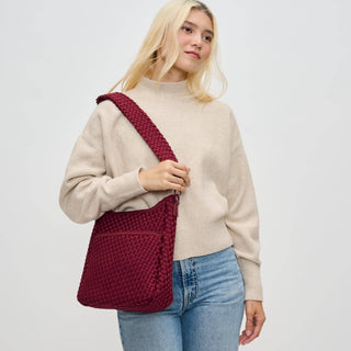 Sol and Selene - Kismet - Woven Neoprene Crossbody: Nude