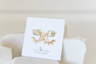 Mikel 18k gold stud earrings