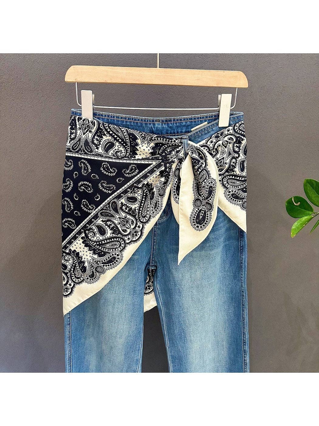 Vibrant Paisley Triangle Bandana