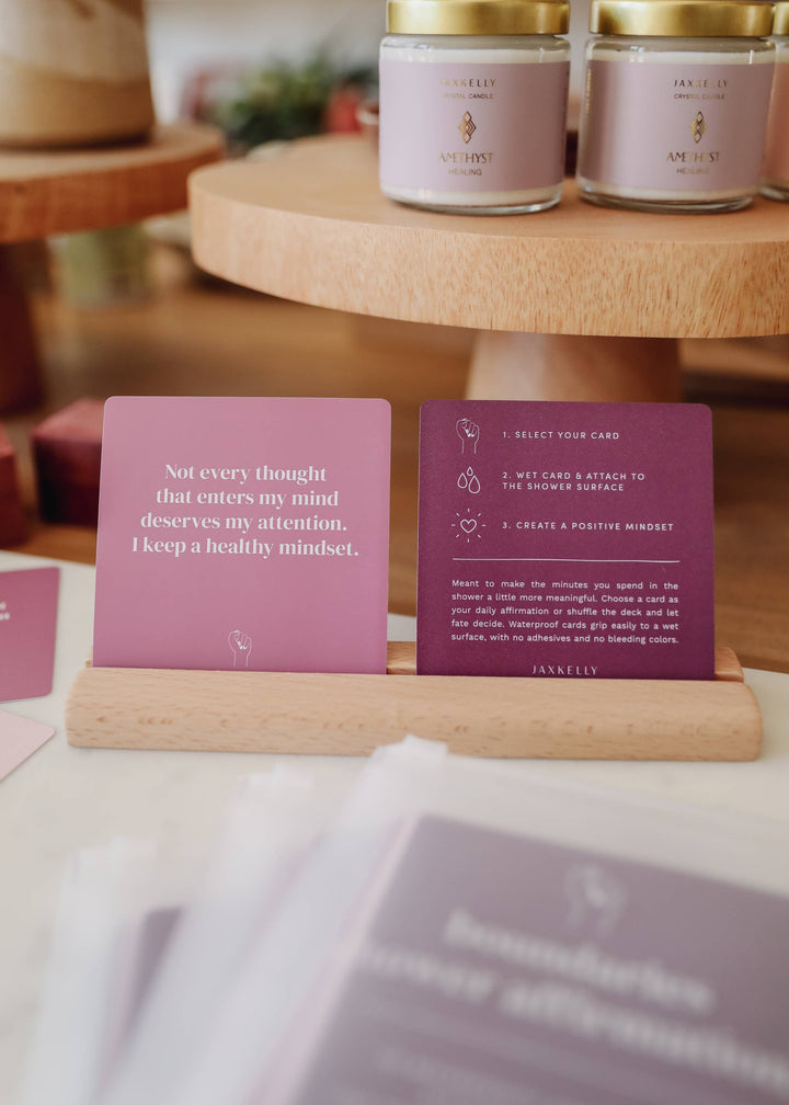 Shower Affirmation™  Display Cards - Boundaries