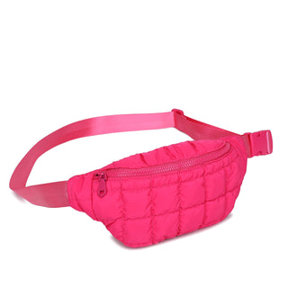 Sol and Selene - Resurgence - Quilted Puffer Nylon Belt Bag: Pistachio