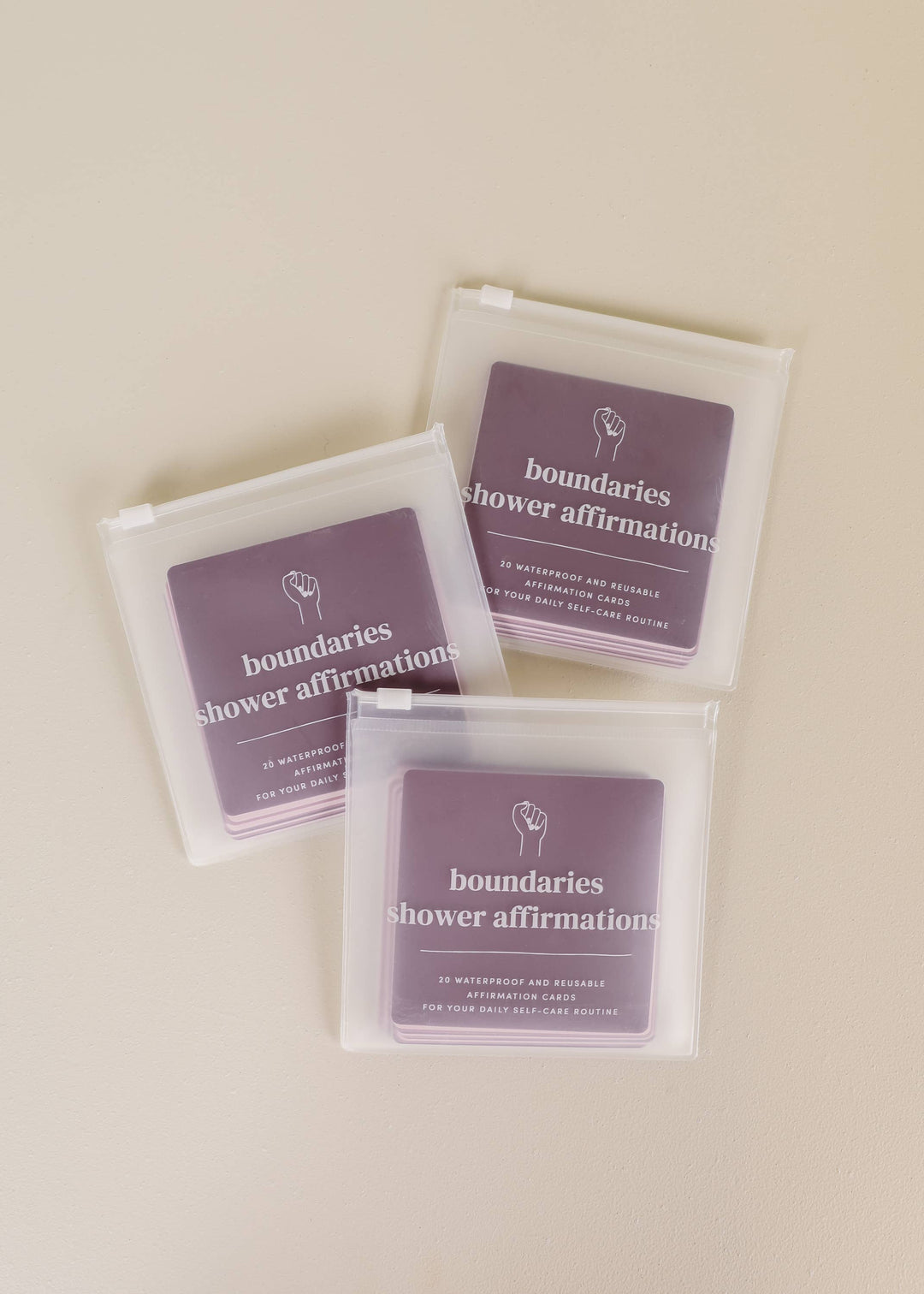 Shower Affirmation™  Display Cards - Boundaries