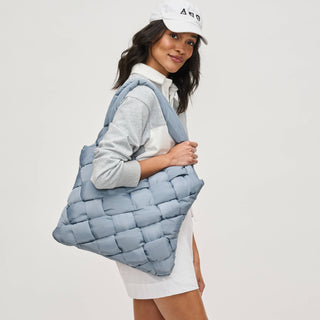 Sol and Selene - Illumine Woven Nylon Tote: Cream