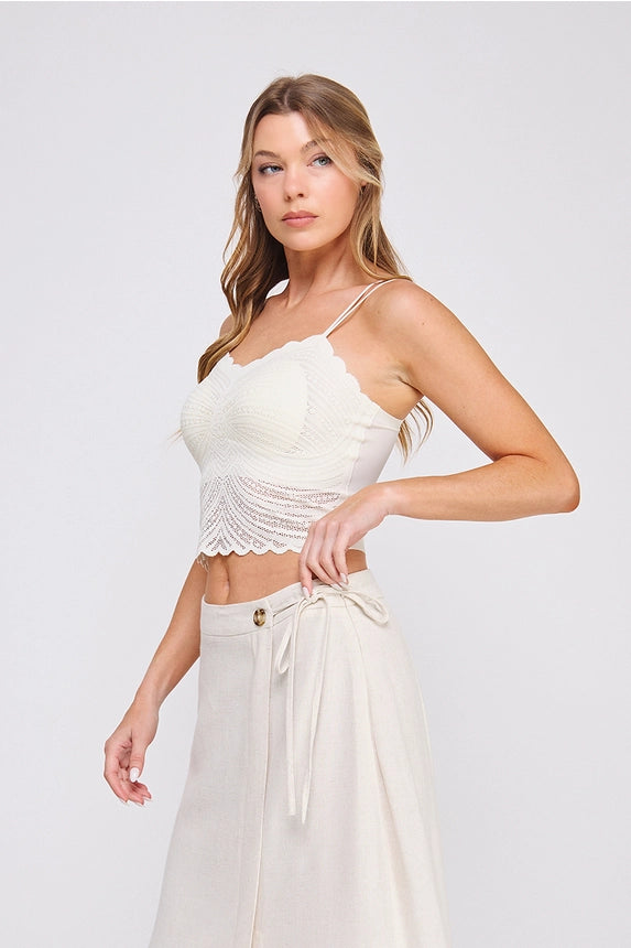 Lace Scallop Bralette