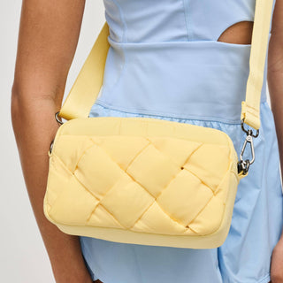 Sol and Selene - Inspiration - Braided Woven Nylon Crossbody: Salmon